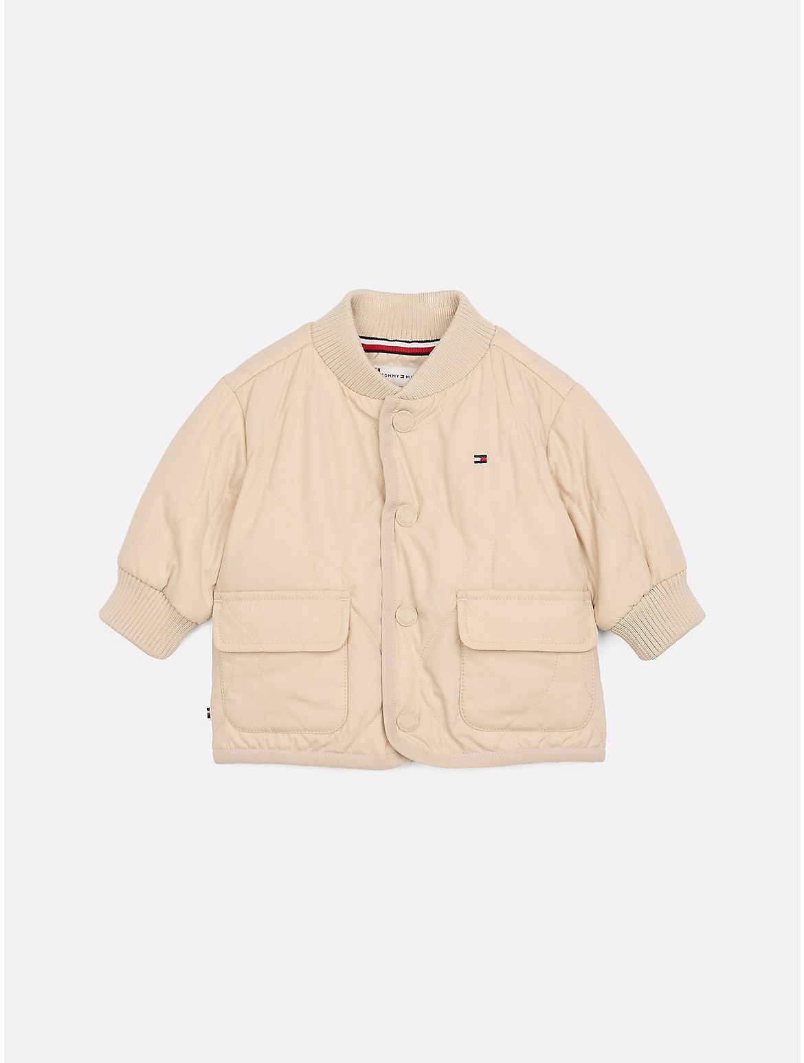 Tommy Hilfiger Boys' Babies' Quilted Jacket - Beige - 0-3M | Tommy Hilfiger (US)
