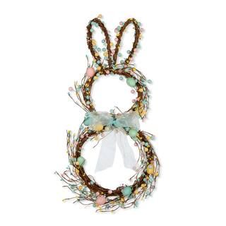 Glitzhome® 24.5" Easter Bunny Wreath | Michaels Stores