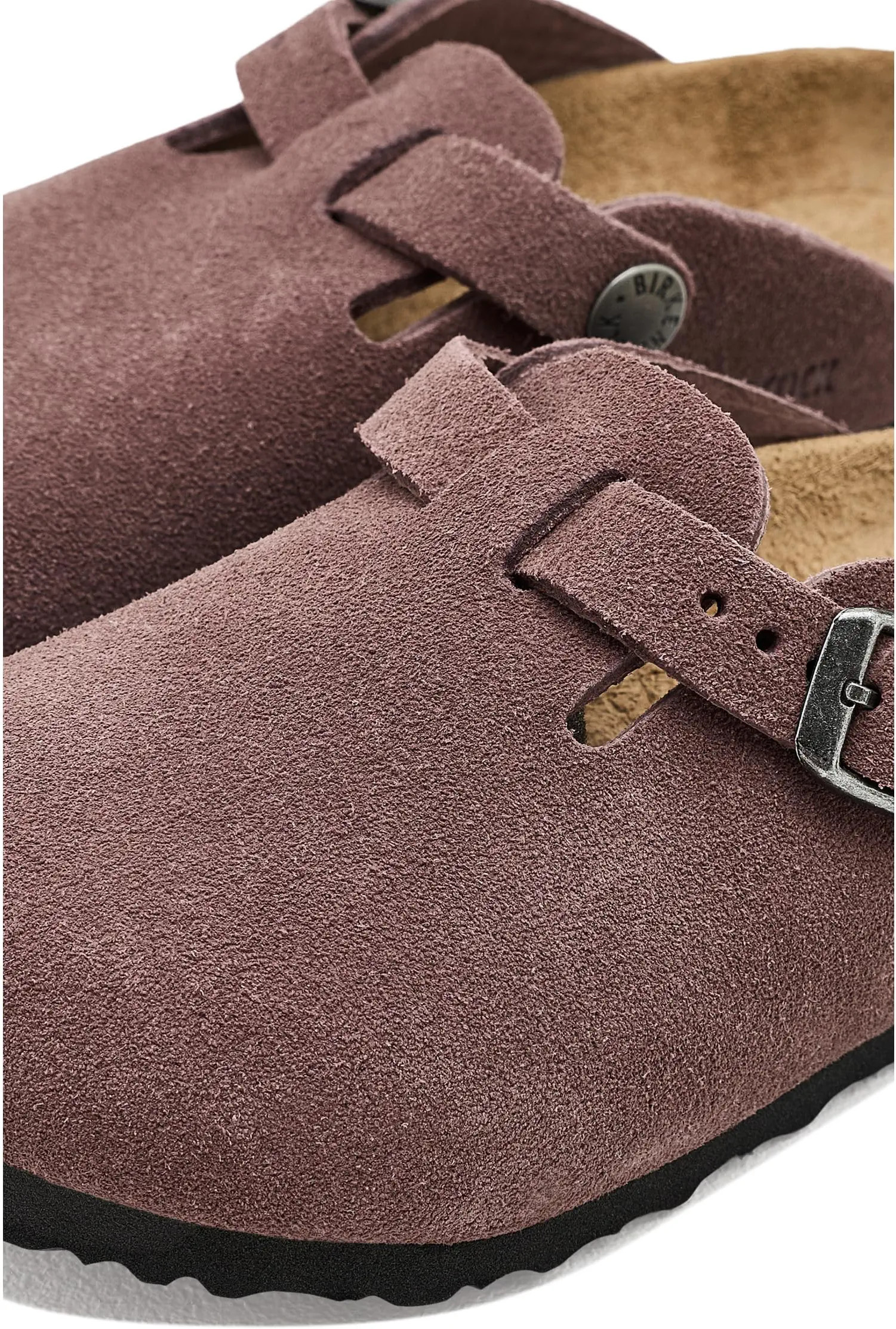 Kids Birkenstock Kids Boston - Suede (Toddler/Little Kid/Big Kid) | Zappos.com