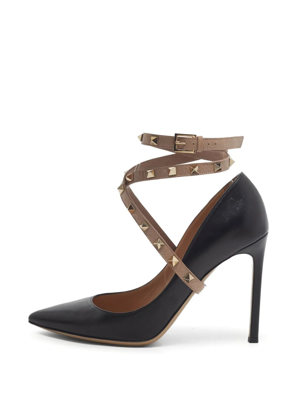 Valentino Garavani Pre-Owned Rockstud heeled pumps - Black | Farfetch Global