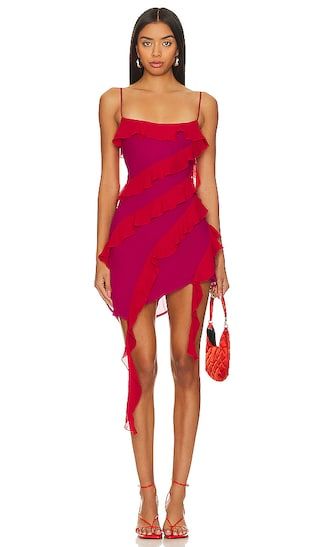 Marisol Mini Dress in Pink & Red | Revolve Clothing (Global)