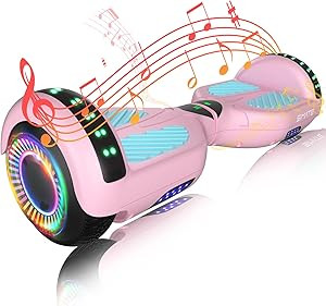 SIMATE 6.5" Hoverboard with Bluetooth & LED Lights, Self Balancing Hover Boards for Kids & Adults... | Amazon (US)