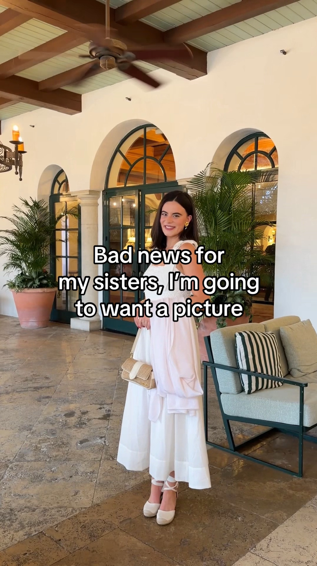 Sharing a lovely outfit I wore in Sea Island for summer! Dress is English Factory! 