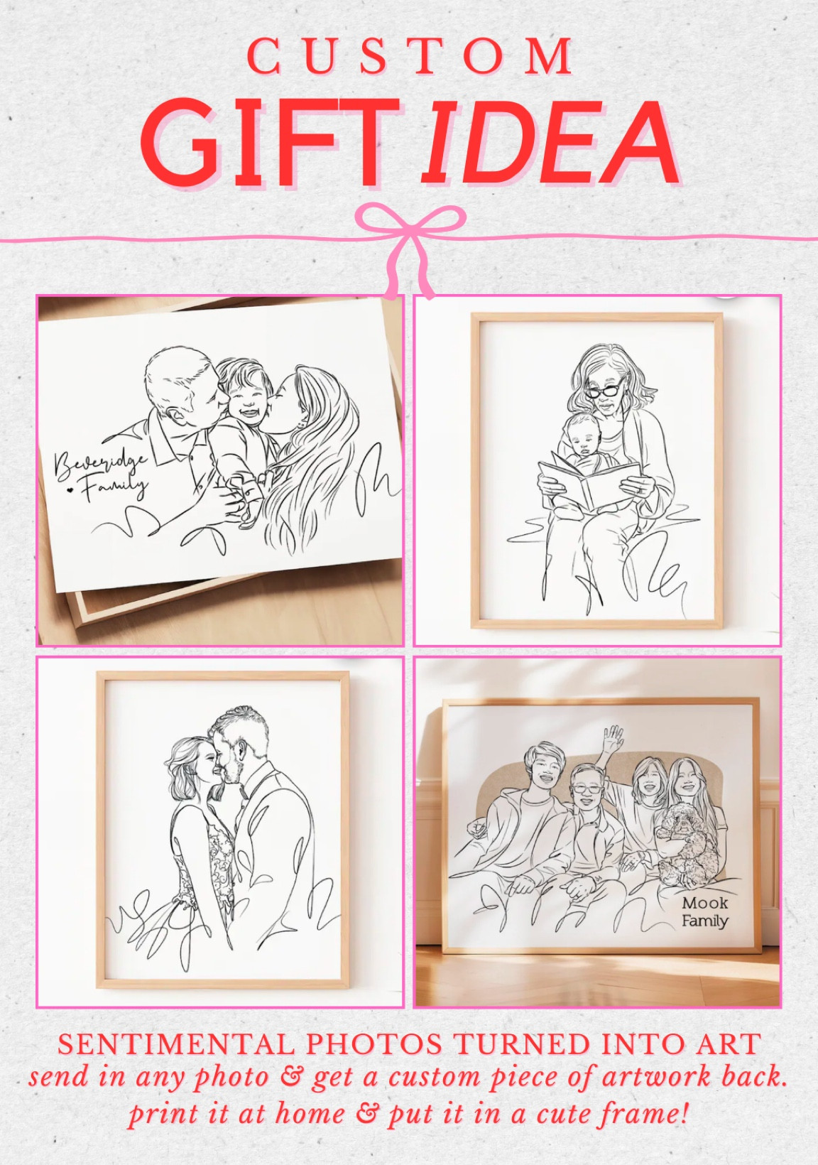 Custom gift idea for your loved ones! Send in a photo and & get a custom piece of artwork back! 

#LTKHoliday #LTKHome #LTKGiftGuide