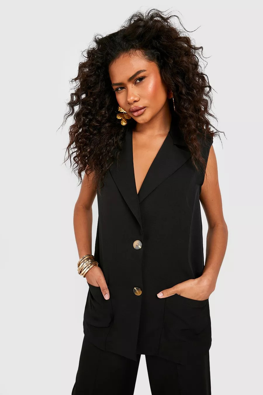 Gilet de tailleur sans manches | Boohoo.com (FR)