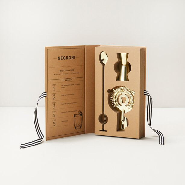 GOLD BARWARE SET | Indigo (CA)