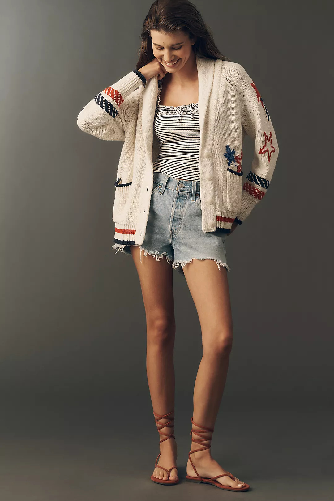 Maeve Sailboat Cardigan | Anthropologie (US)