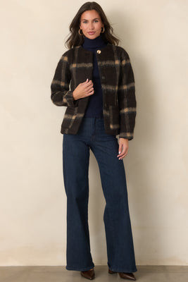 Good American Good Waist Palazzo Dark Wash Wide-Leg Jeans 00 / Dark Wash | Red Dress