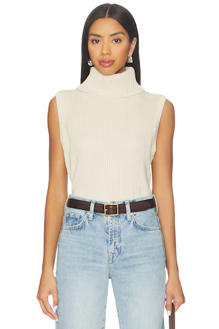 Lovers and Friends Keris Turtle Neck Vest in Oat from Revolve.com | Revolve Clothing (Global)