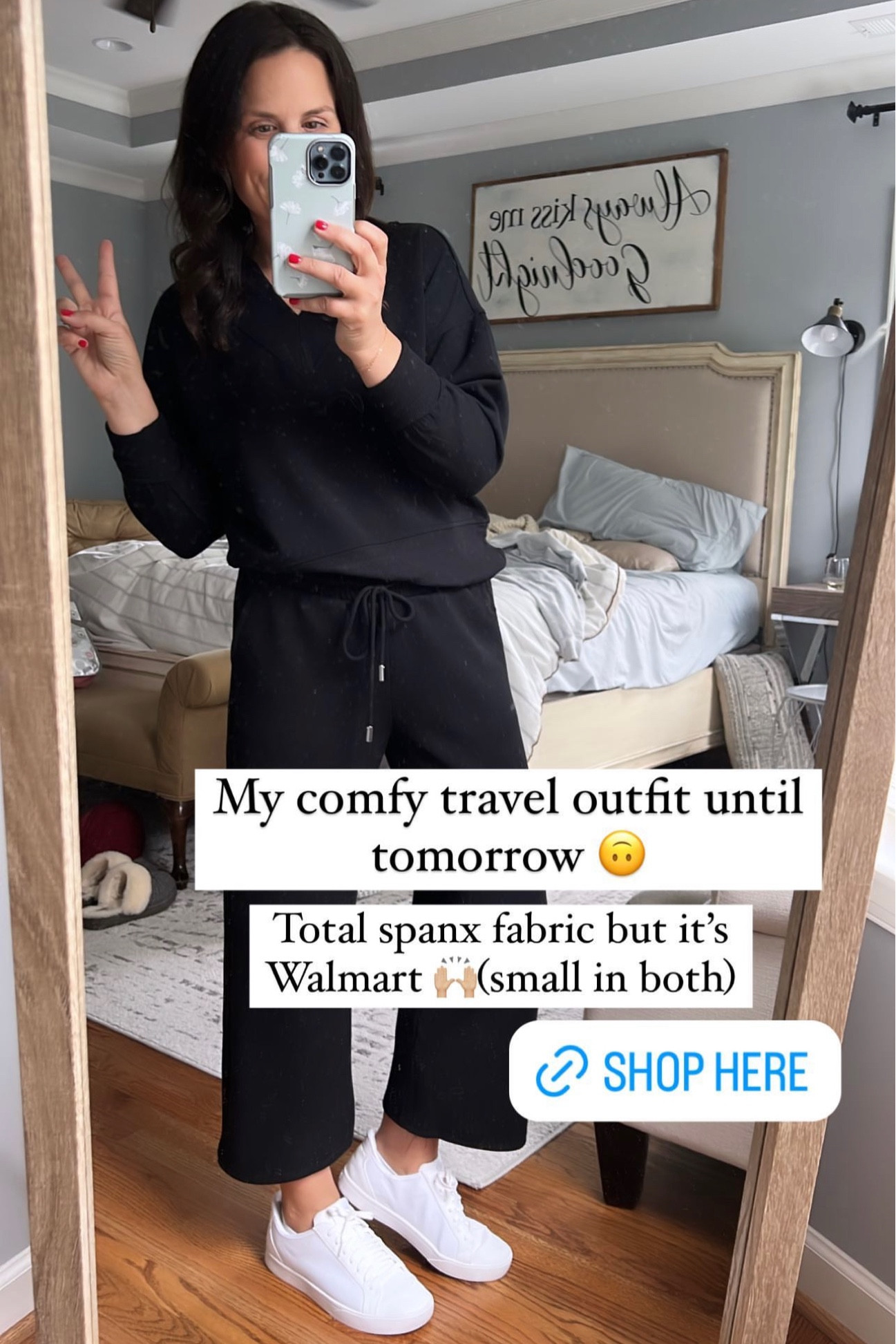 Total spanx look for less! The perfect travel and on the go outfit! Back in stock!!🏃🏻‍♂️🏃🏻‍♂️ I’m in a small both top and bottoms