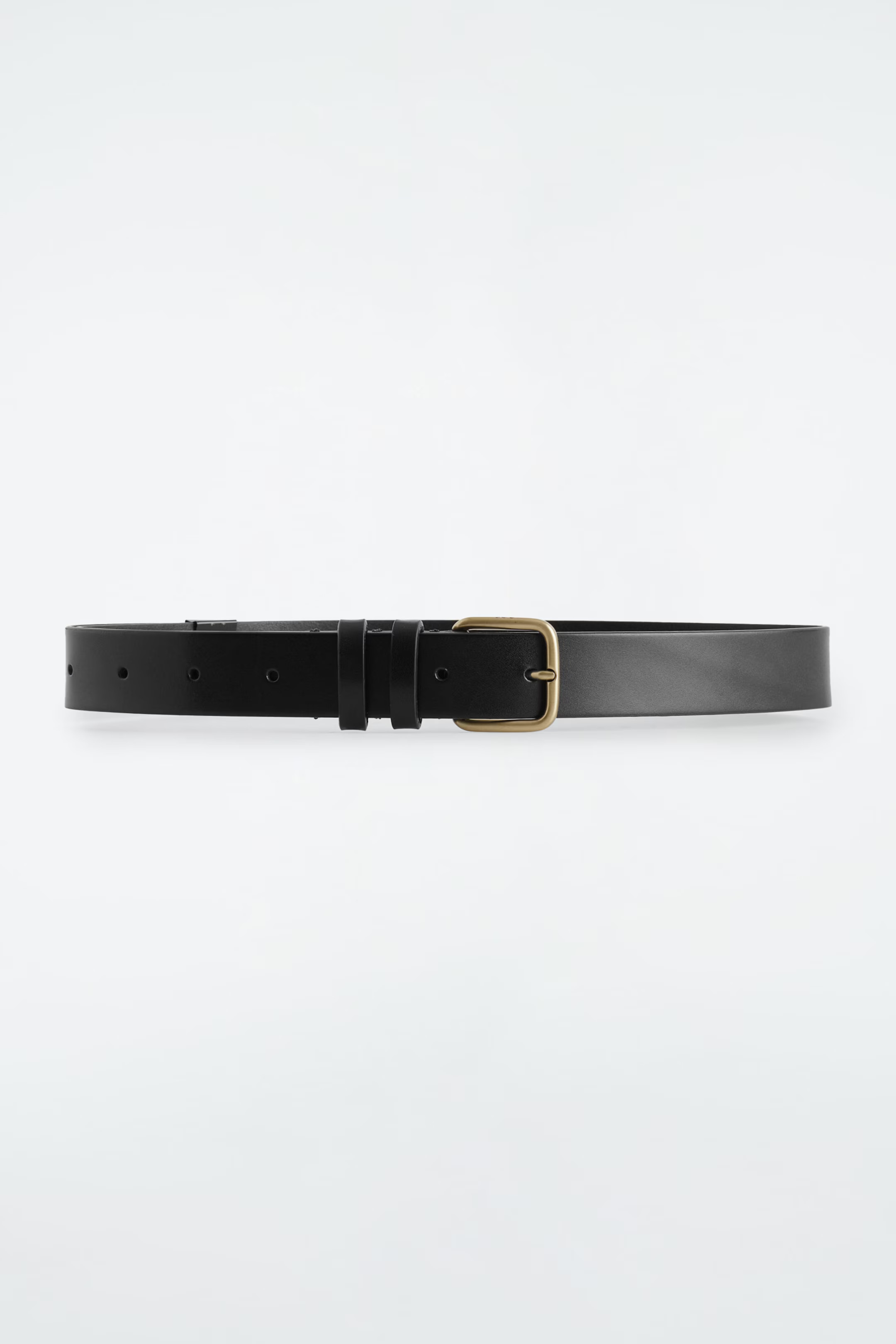 CLASSIC LEATHER BELT - BLACK / GOLD | COS | COS (EU)