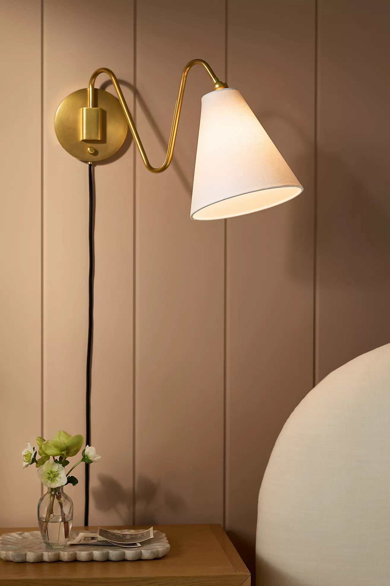 Onda Iron Single Plug-In Sconce Wall Light | Anthropologie (US)