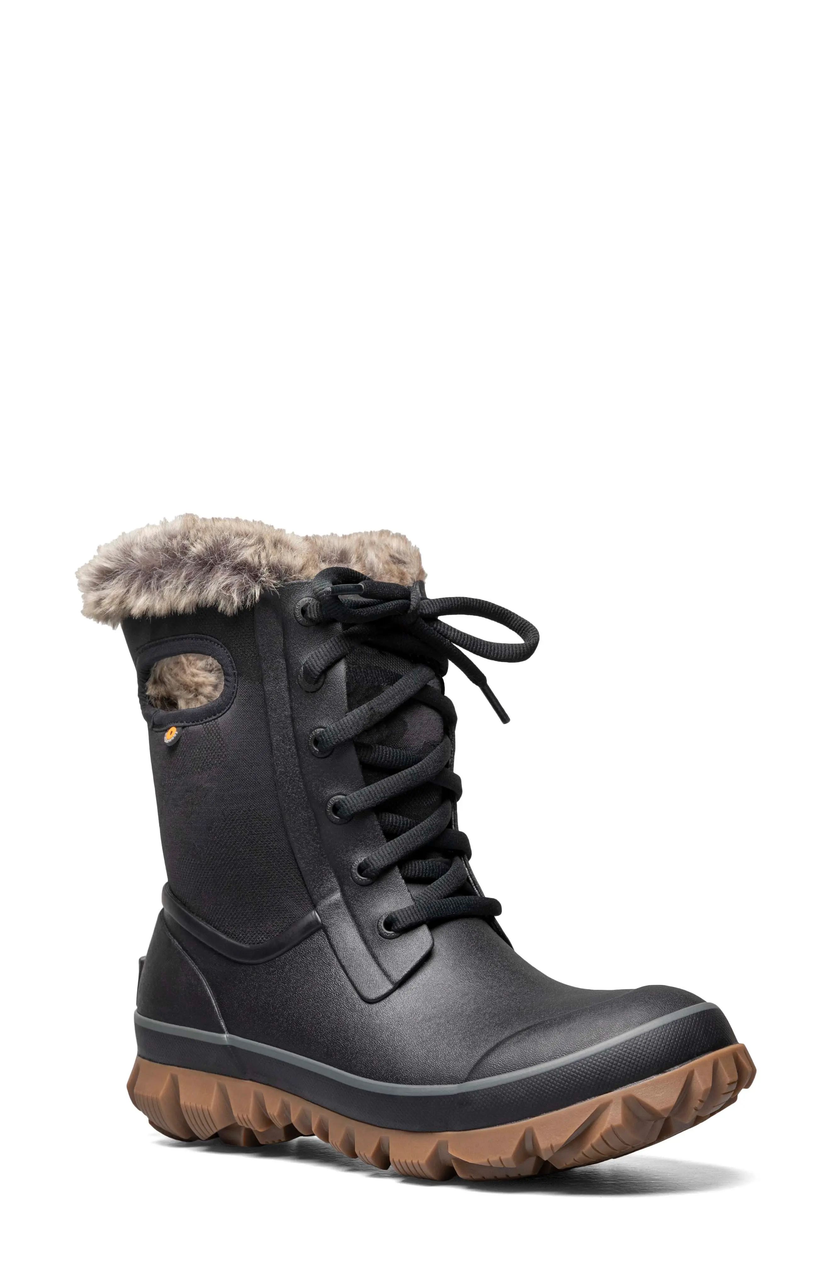Bogs Arcata Insulated Waterproof Snow Boot in Black at Nordstrom, Size 7 | Nordstrom