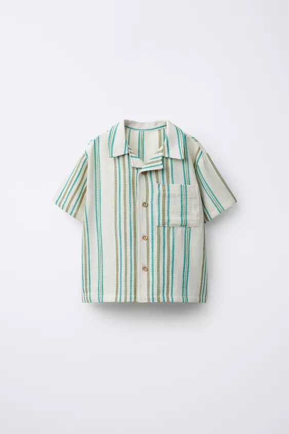 CHEMISE À RAYURES TEXTURÉE | Zara FR