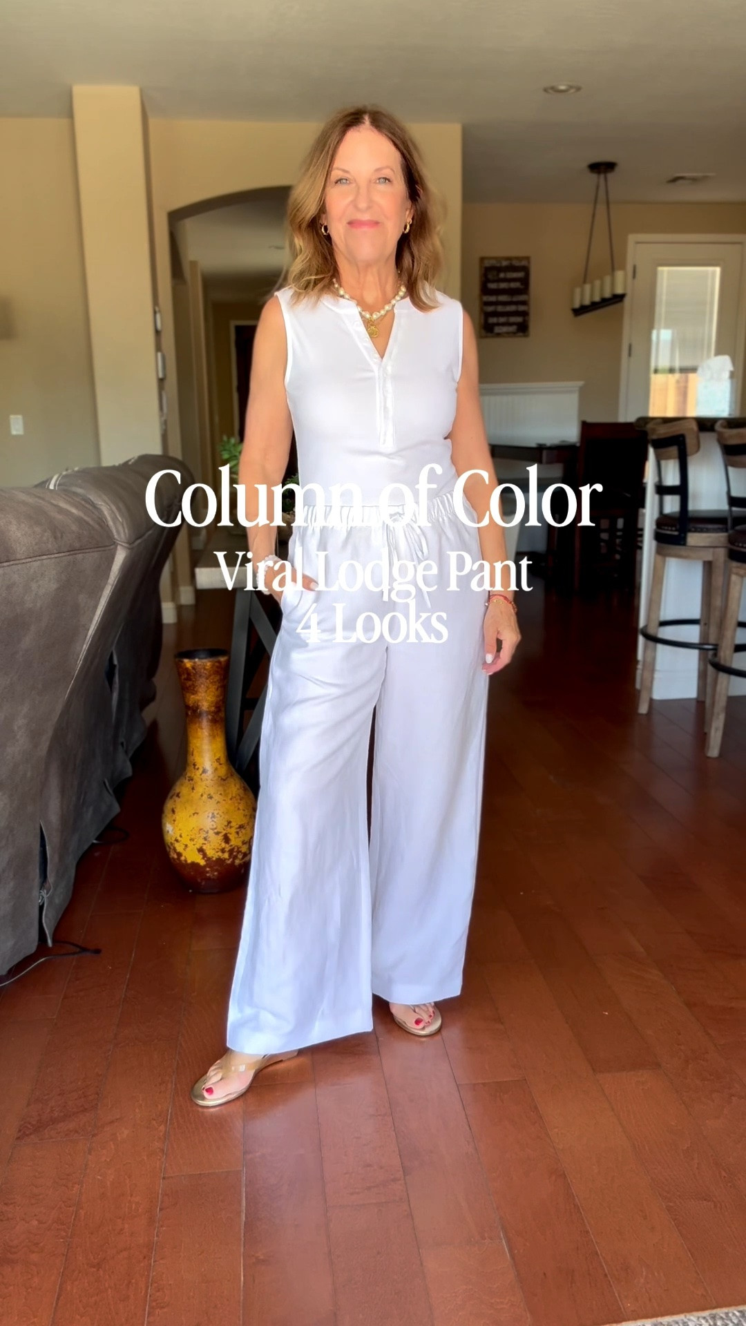 Happy Mother’s Day!
One column of color, viral lodge pants (in cruise linen), and 4 looks. 

Which will you wear? 

Pants run short, regular, and long in multiple colors.  I’m wearing a regular small.

#LTKSeasonal #LTKTravel #LTKOver40