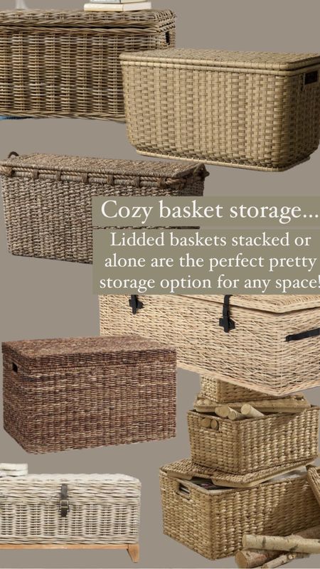 Lidded basket storage is the perfect cozy storage option!! 

#LTKFind #LTKhome