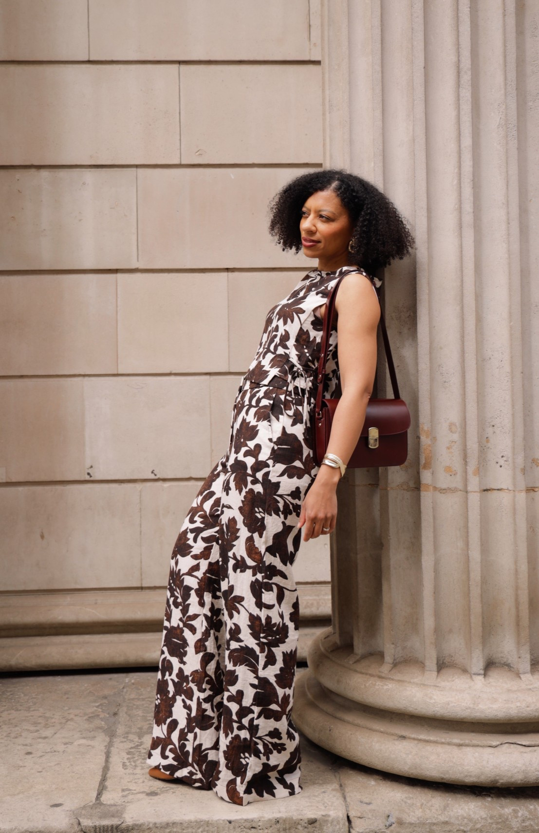 Brown floral trousers
Brown floral top 
Petite outfit
Summer outfits 2026
Spring outfits 2026



#LTKdatenight #LTKuk #LTKspring