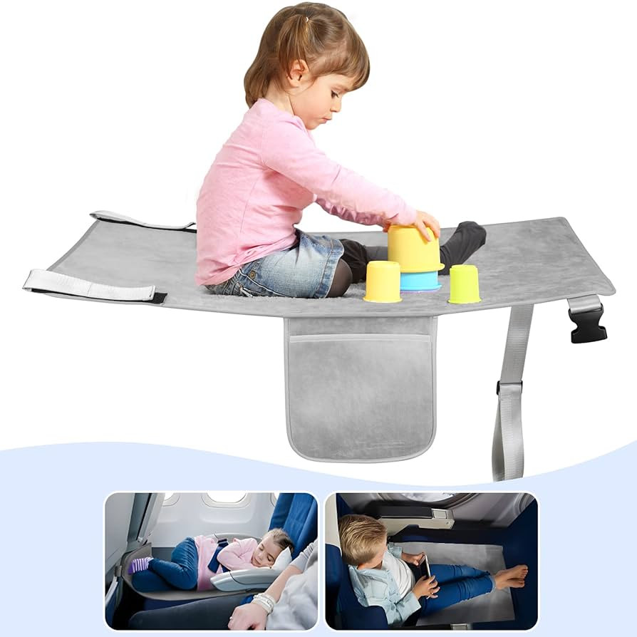 Toddler Airplane Travel Bed, Airplane Seat Extender for Kids, Kids Airplane Travel Essentials, To... | Amazon (US)