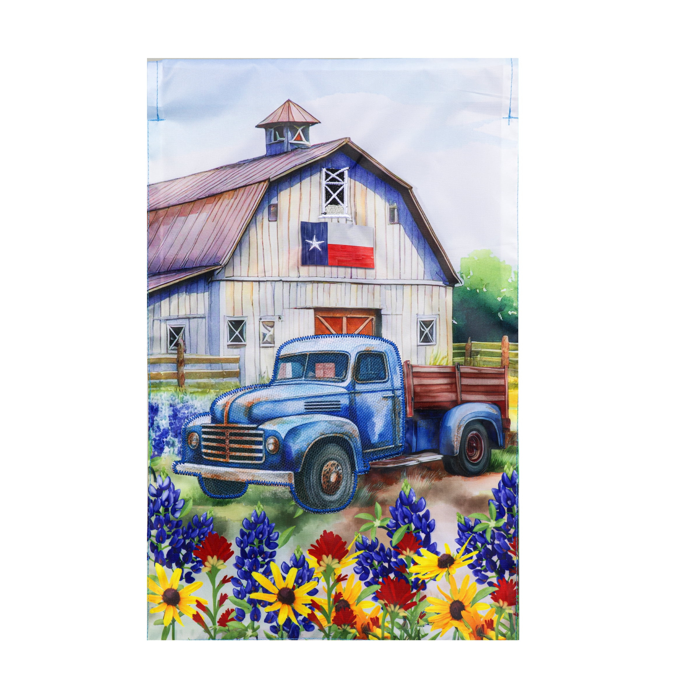Meadow Creek 11.5" x 18" Spring Texas Farmhouse Outdoor Yard Flag | Walmart (US)