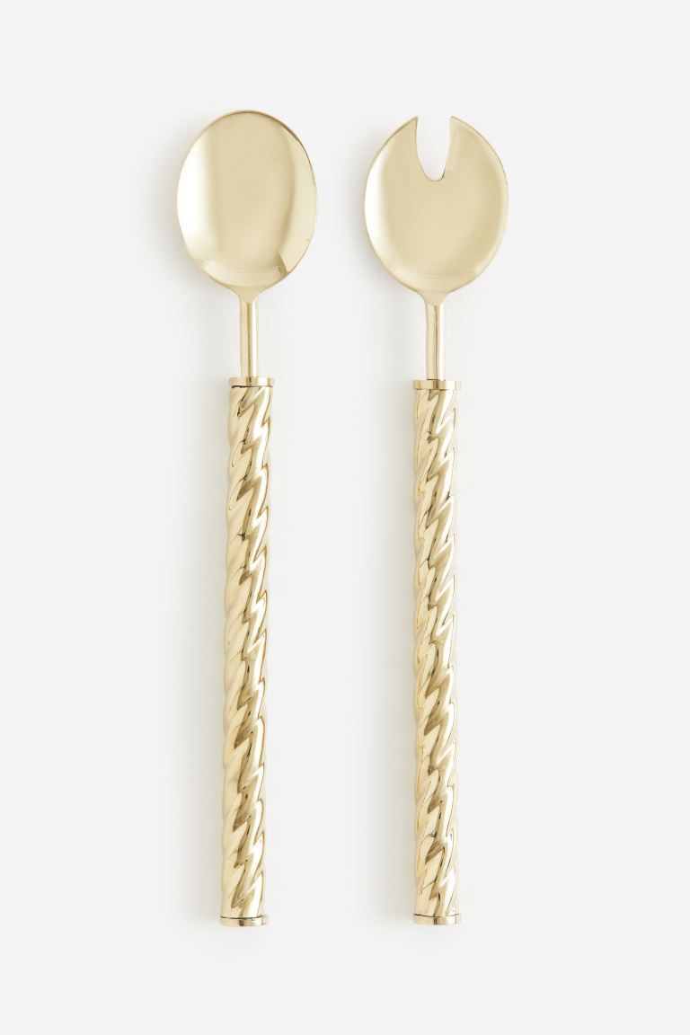 Metal Salad Servers - Gold-colored - Home All | H&M US | H&M (US + CA)