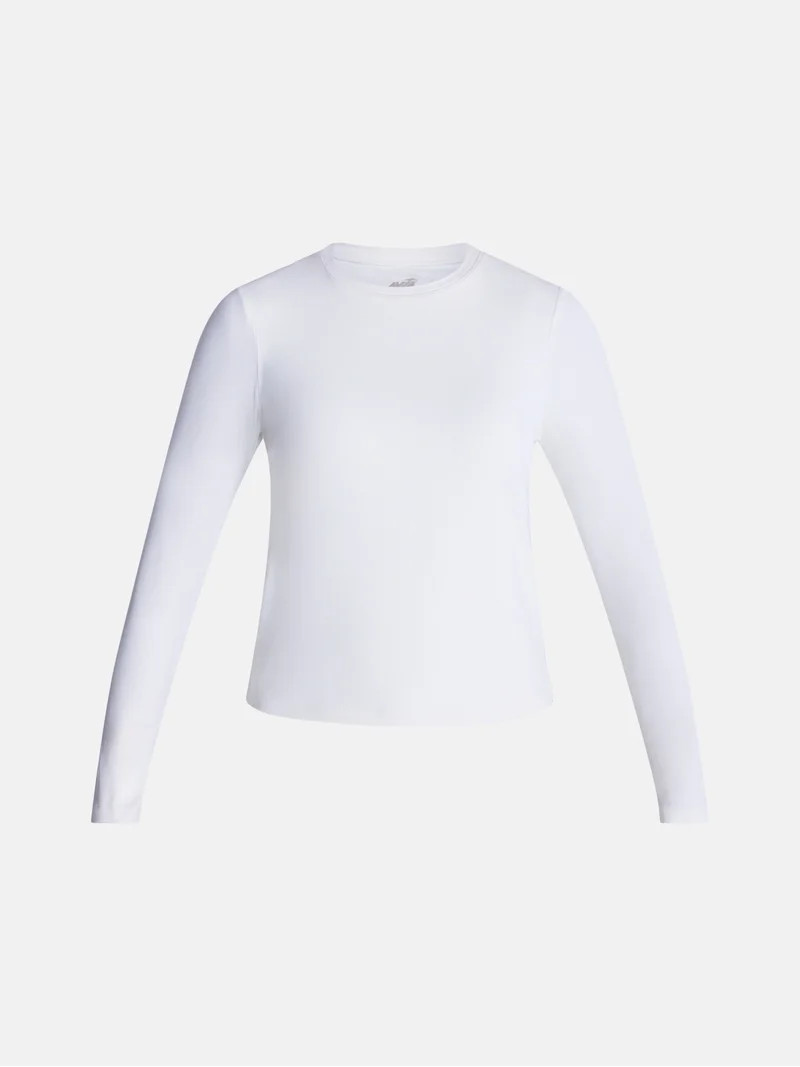 Avia Women\u2019s and Women's Plus SoftSculpt Top with Long Sleeves, Sizes XS-4X | Walmart (US)