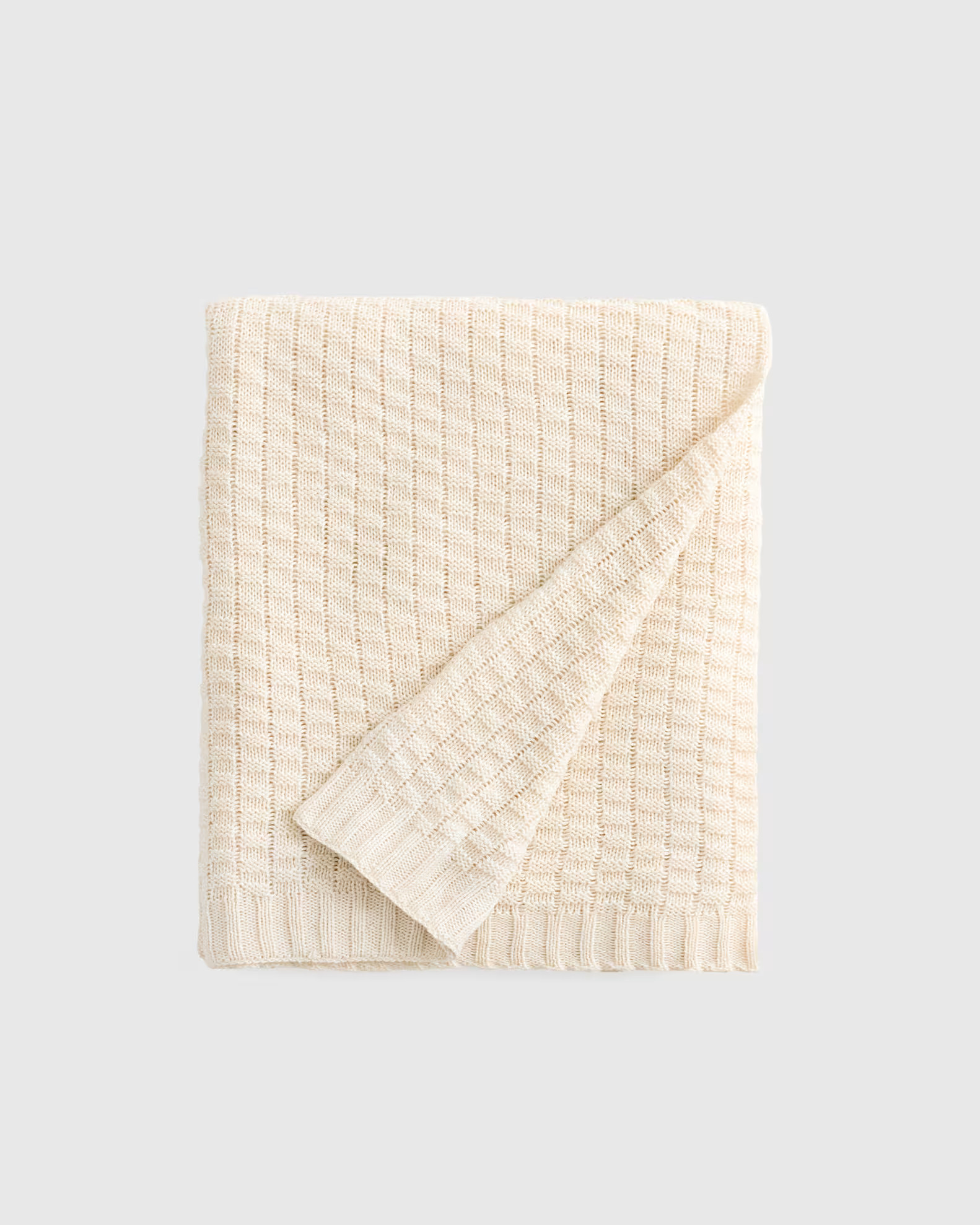 Cotton Cashmere Knit Blanket | Quince