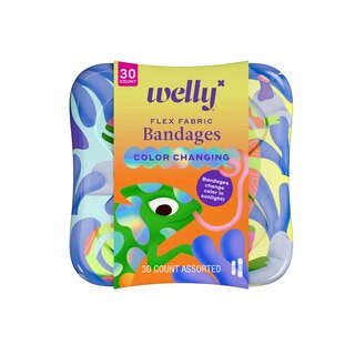 Welly Flex Fabric Bandages, Color Changing, Assorted, 30 CT | CVS Health