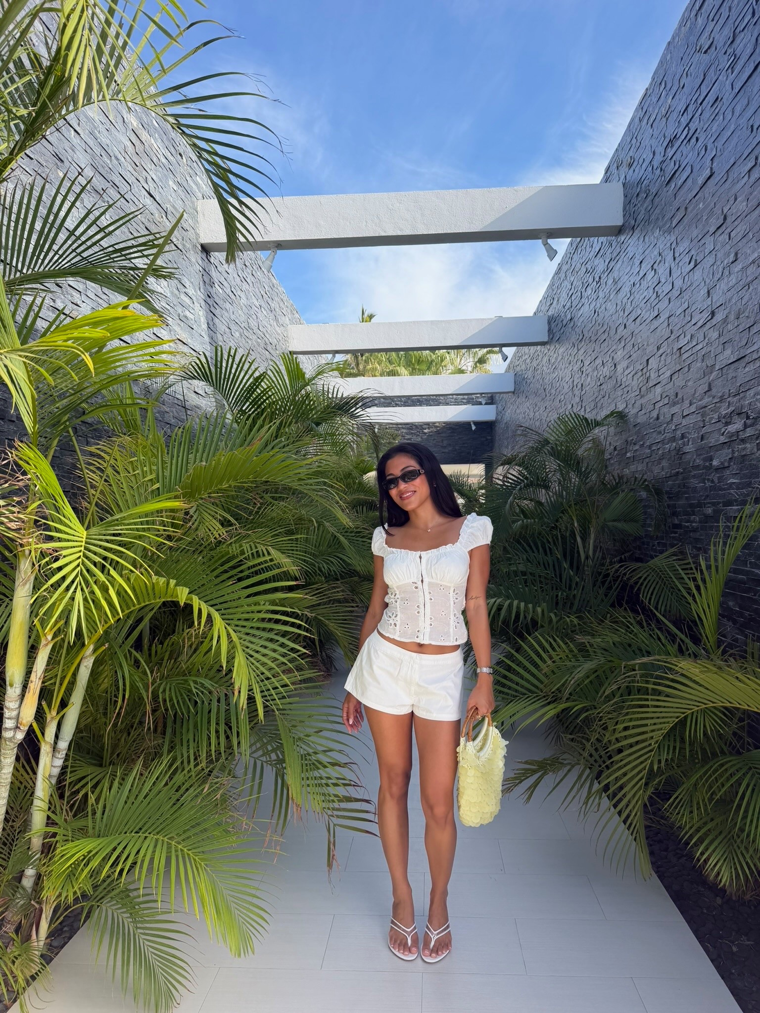 Cute all white summer fit!

#LTKgrwm #LTKootd #LTKPetite