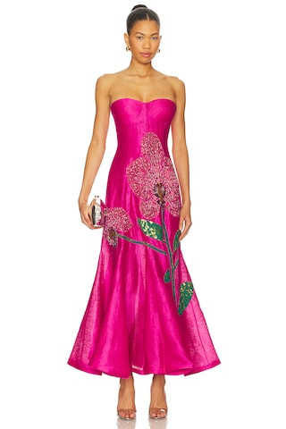 LA FUORI Orchid Embroidered Gown in Orchid Pink from Revolve.com | Revolve Clothing (Global)