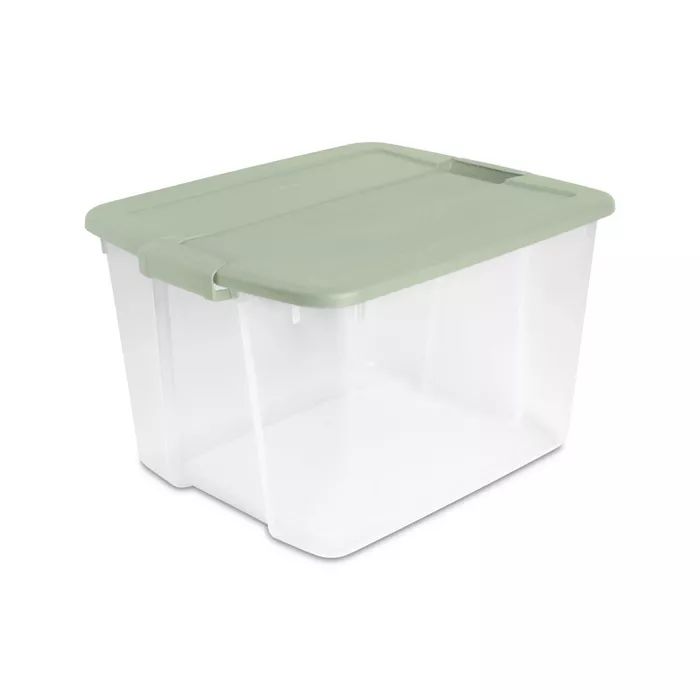 66qt Latching Clear with Green Lid - Brightroom™ | Target