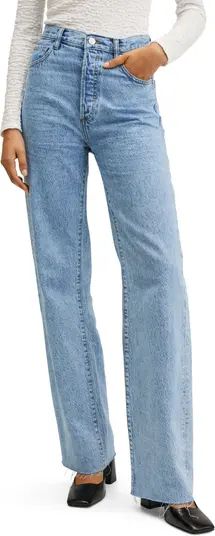 Raw Hem Wide Leg Jeans | Nordstrom