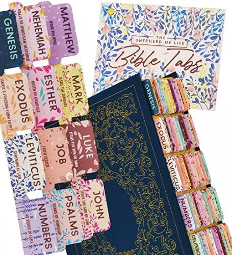 Bible Tabs Soft Pastel - Soul Nourishing Book Summaries - 66 Peel-and-Stick SilkTouch Laminated Bibl | Amazon (US)