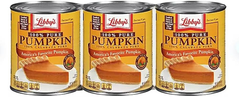Libby's 100% Pure Pumpkin, America's Favorite Pumpkin, 29 Oz., 3 Pack BY LINIQUE | Amazon (US)