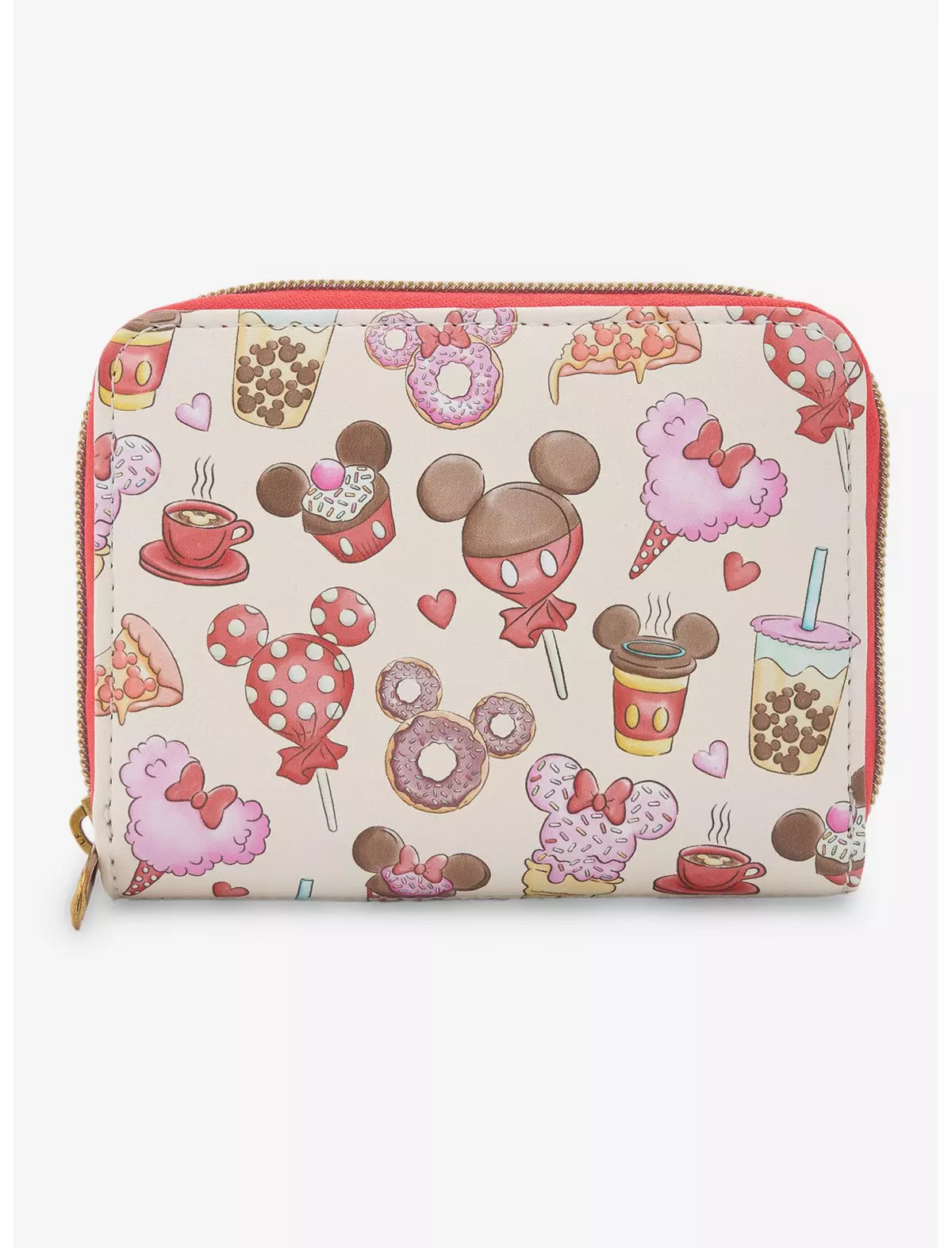 Loungefly Disney Mickey Mouse & Minnie Mouse Treats Mini Zipper Wallet | Hot Topic
