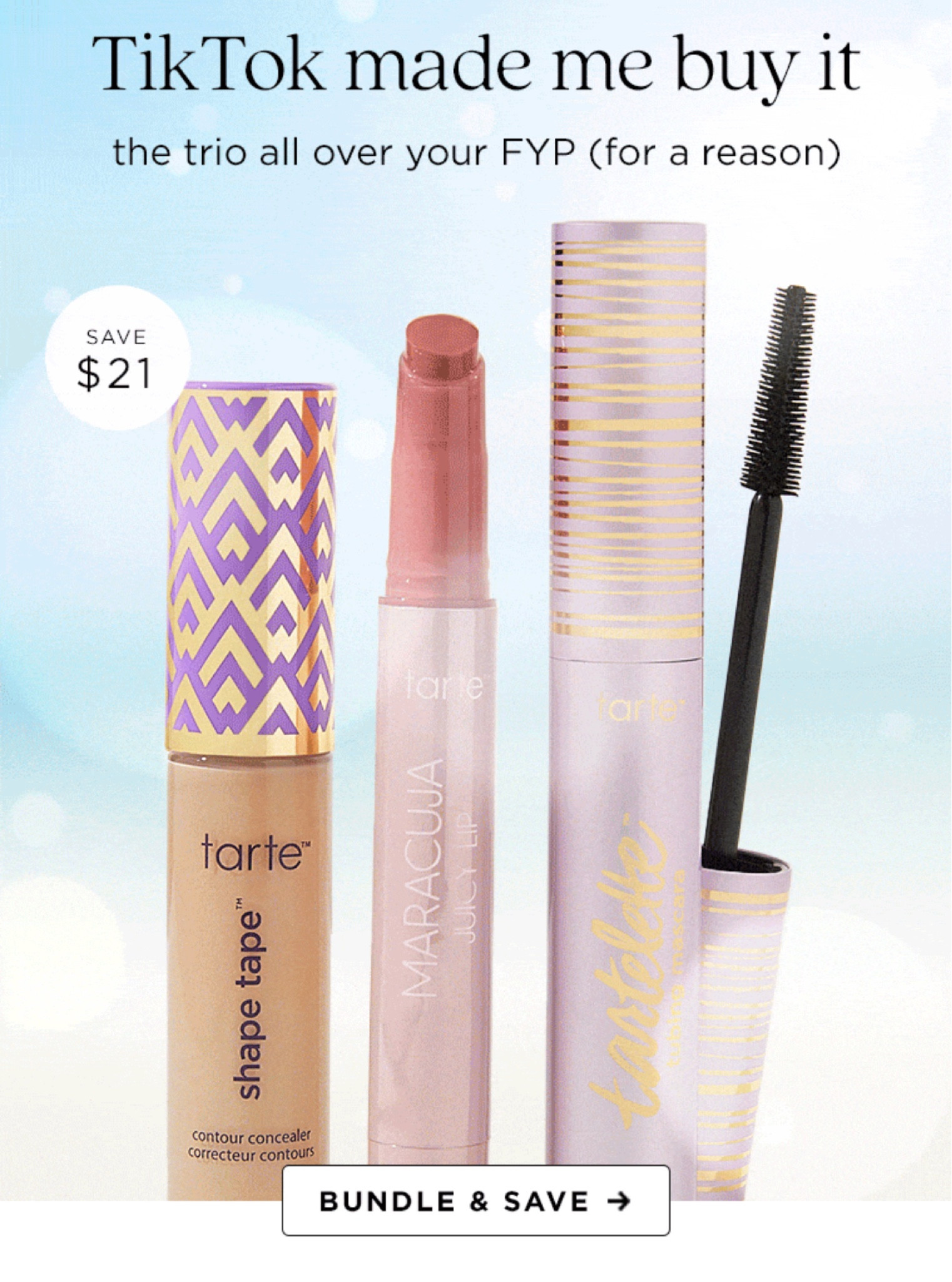 3 Tarte Cosmetic must haves for $59.

Tik Tok Trending
Shape Tape
Juicy Lip
Tubing mascara
Best selling make up
Trending Beauty
Summer make up
Spring beauty 
Cosmetics
Mothers Day Gift
Gifts for her

#LTKsalealert #LTKbeauty #LTKGiftGuide