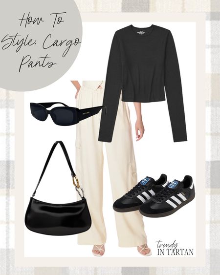 How to style cargo pants!

Black ribbed cotton long sleeve top on sale for 20% off

Fall outfit, fall style, casual outfit, long sleeve shirt, cargo pants, adidas sambas, black purse, sunglasses 

#LTKstyletip #LTKSeasonal #LTKSale