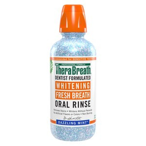 TheraBreath Whitening Fresh Breath Oral Rinse, Dazzling Mint | CVS Health