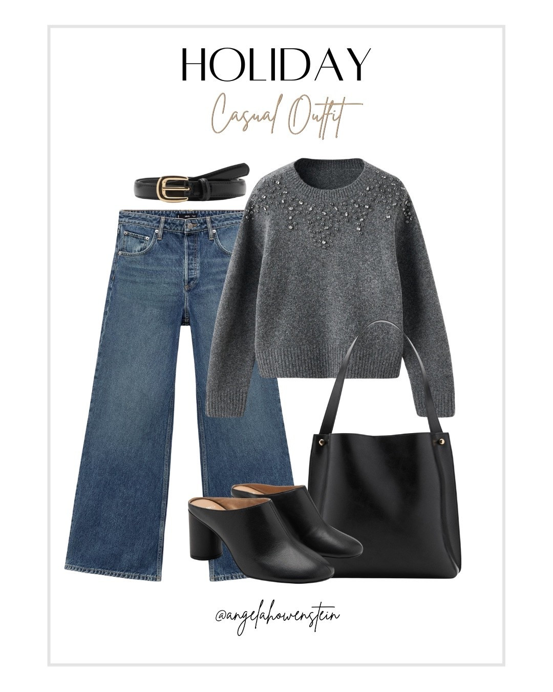 Easy holiday casual — love a soft embellished sweater with classic denim and simple black accessories. Polished without trying.

#casualoutfit #denimstyle #casualchic
#LTKholiday #LTKseasonal #LTKunder100 #LTKwomensfashion #LTKstyle #holidayoutfit



#LTKOver40 #LTKootd #LTKHoliday