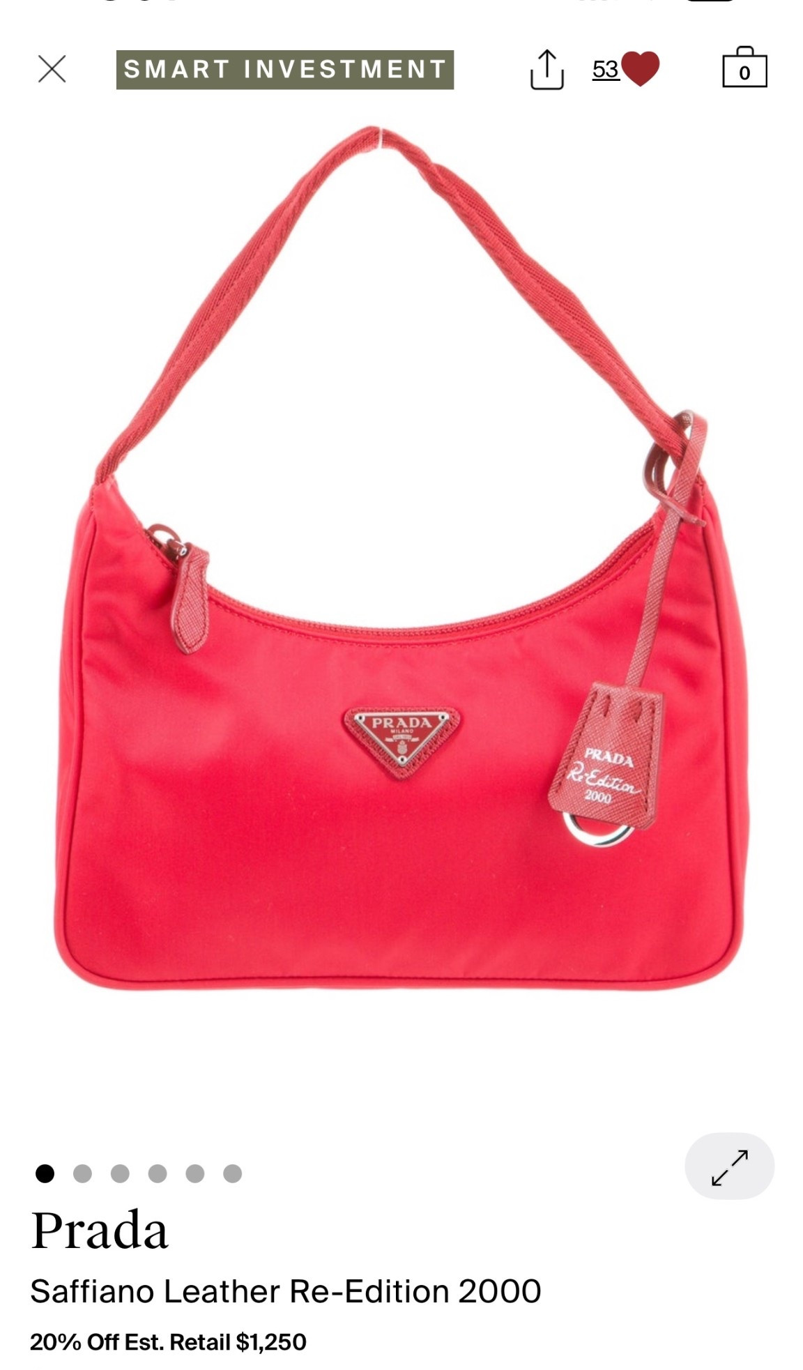 My listing in #therealreal 
Prada Re-edition 2000
#prada 

#LTKSaleAlert #LTKSpringSale