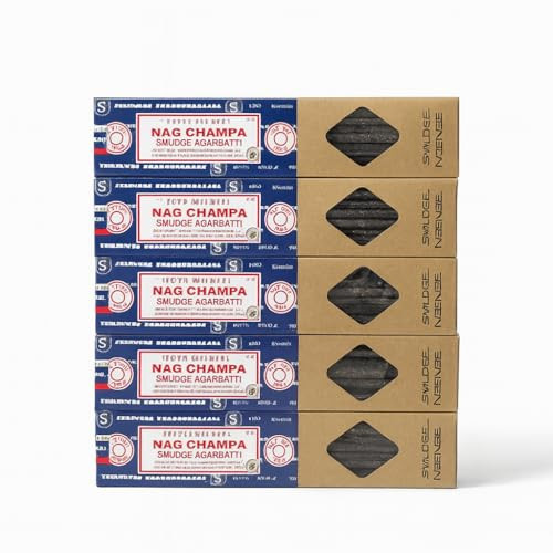 Satya Smudge Incense Stick – Hand-Rolled Indian Masala Incense for Meditation, Yoga & Spiritual Cleansing Pack of 6 (Smudge Nag Champa) | Amazon (US)