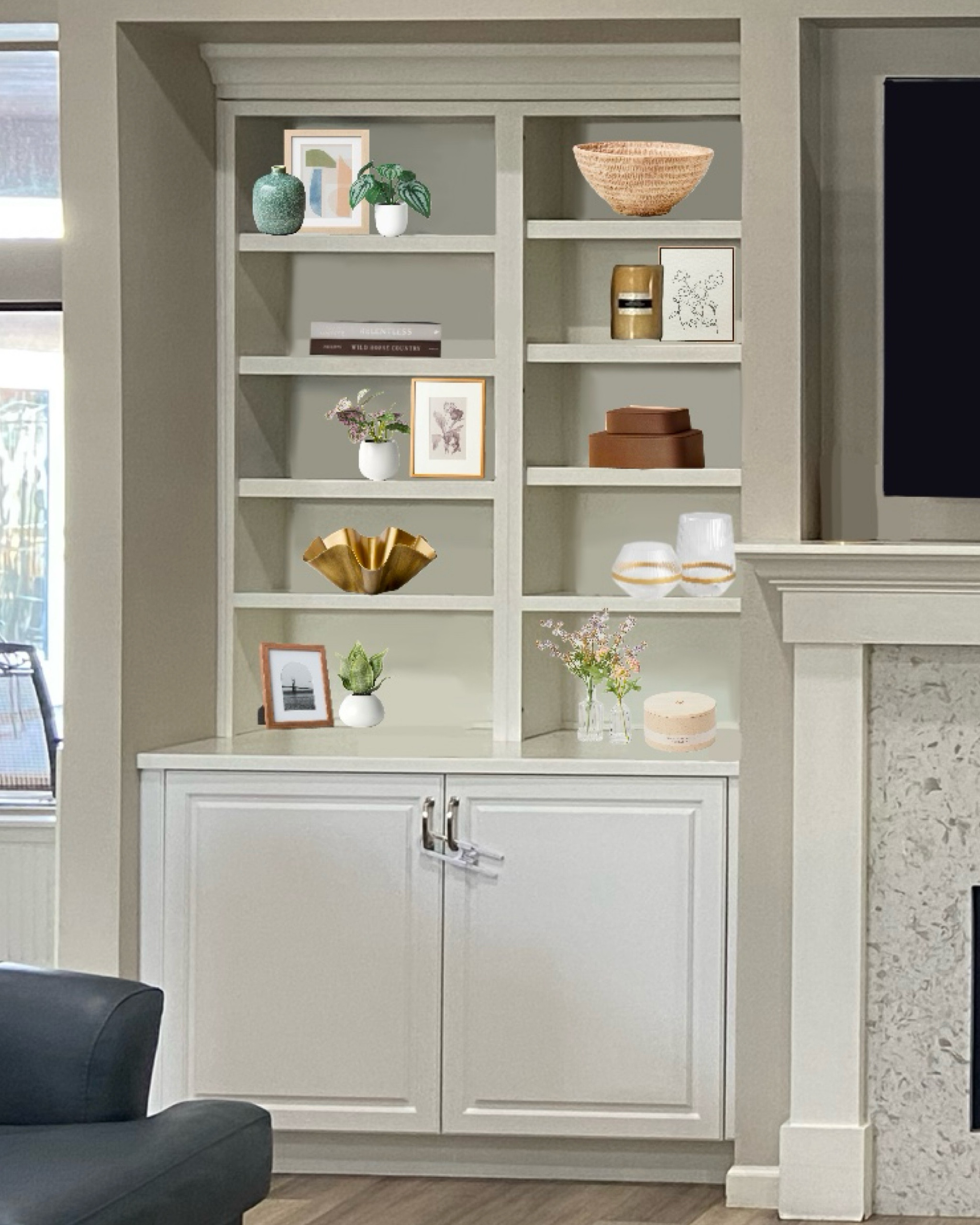 Decorating shelves doesn’t need to be difficult or expensive (left side)

#LTKHome #LTKFindsUnder100 #LTKFindsUnder50