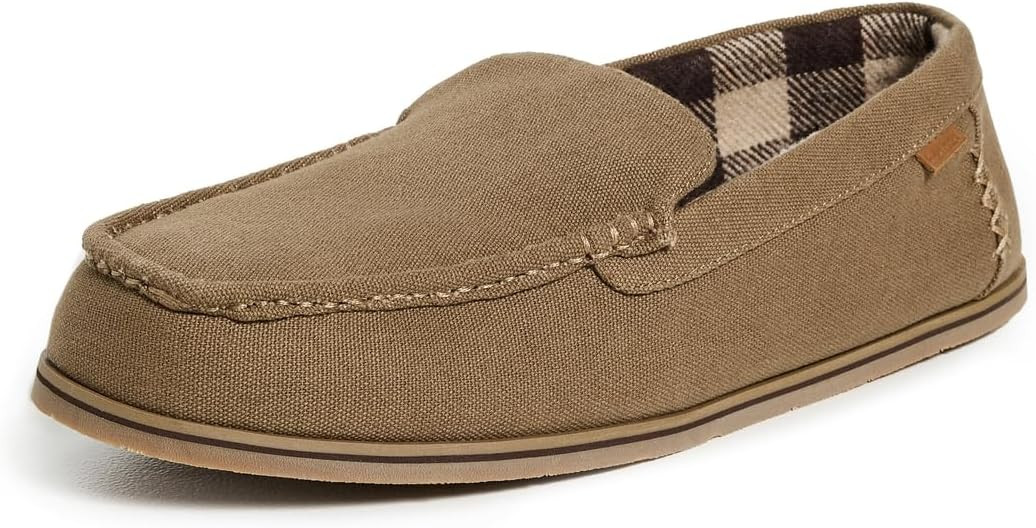 Hari Mari- Hacienda Canva- Men’s Premium Coated Canvas Loafer Slipper with Plaid Interior Linin... | Amazon (US)