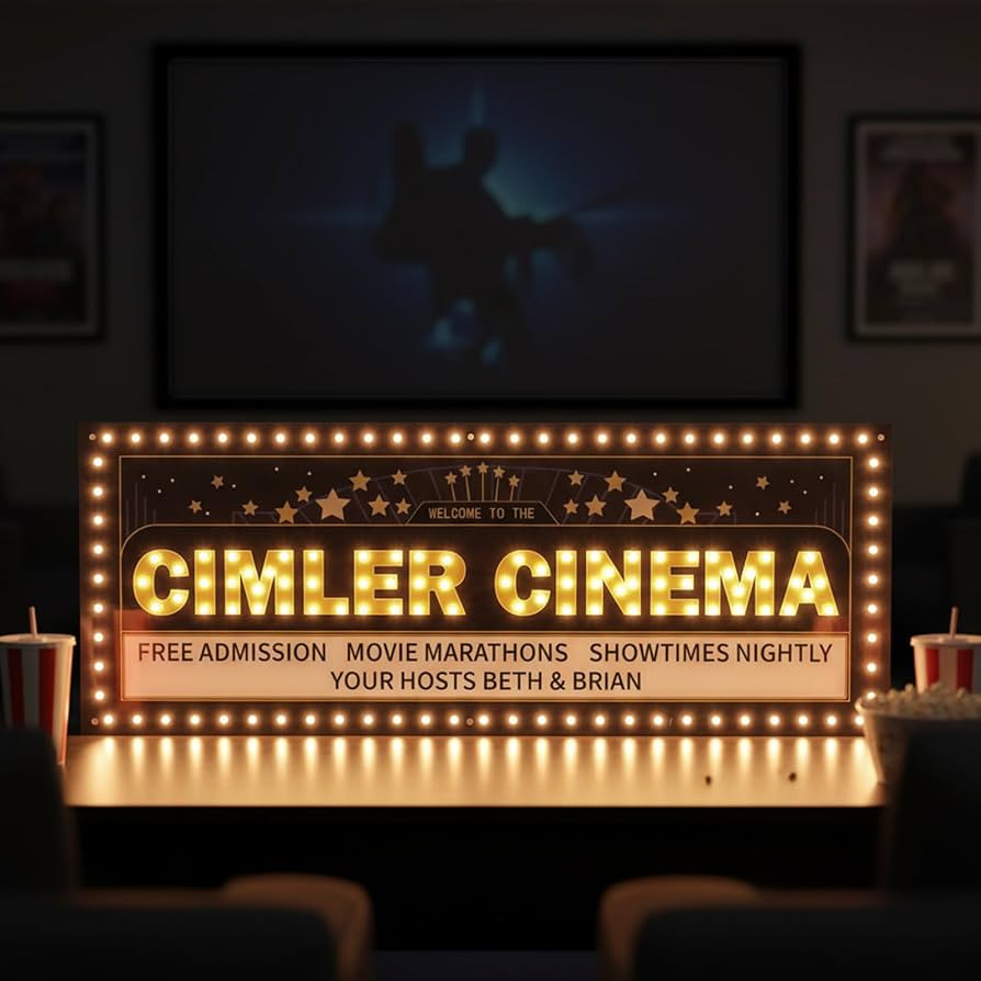 Custom Movie Theater Marquee Sign with LED Bulbs, Personalized Name Light Up Marquee for Home The... | Amazon (US)