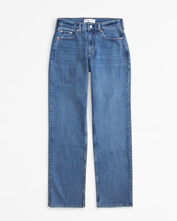 Curve Love Low Rise Baggy Jean | Abercrombie & Fitch (US)