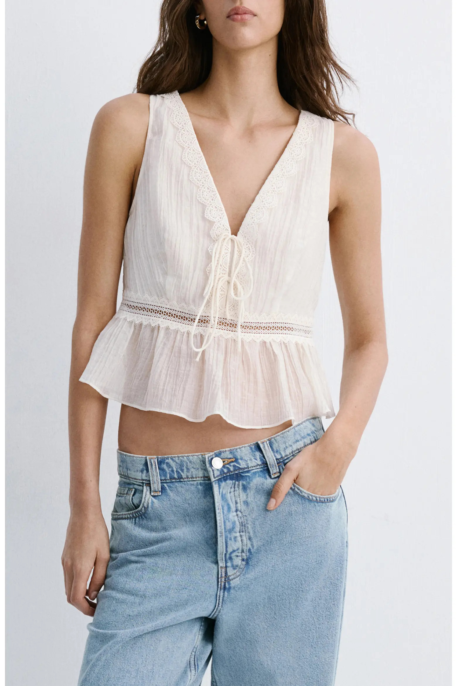 Elena Lace Peplum Top (Women) | Nordstrom | Nordstrom