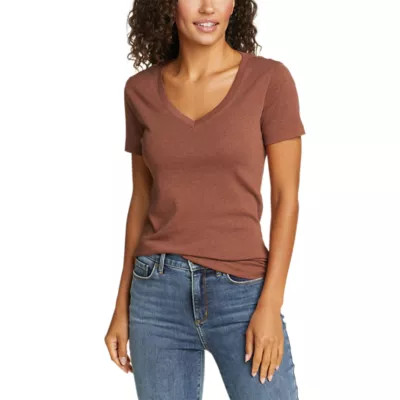 Women's Stine's Short-Sleeve V-Neck T-Shirt | Eddie Bauer, LLC