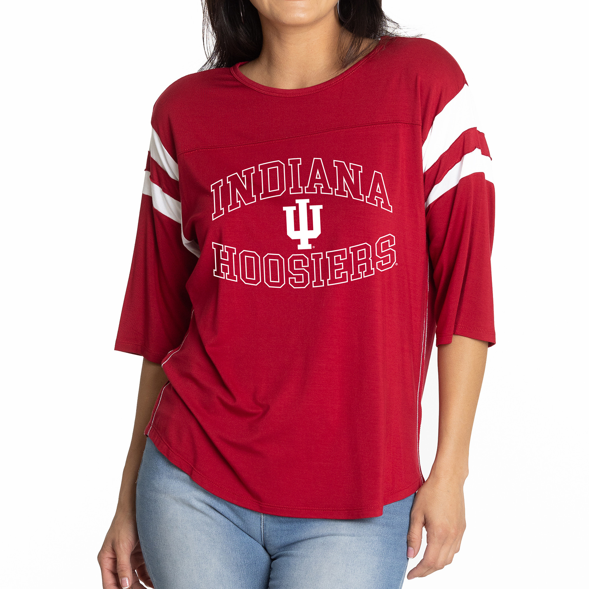 Women's Crimson Indiana Hoosiers Abigail Jersey T-Shirt | Fanatics