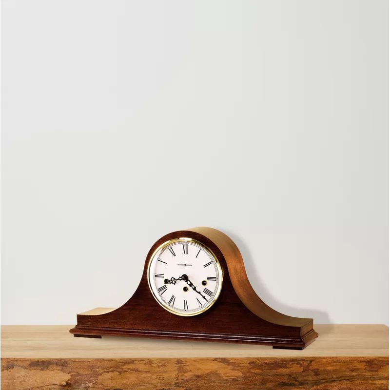 Traditional Analog Wood Tabletop Clock in Cherry (Part number: 630161) | Wayfair North America
