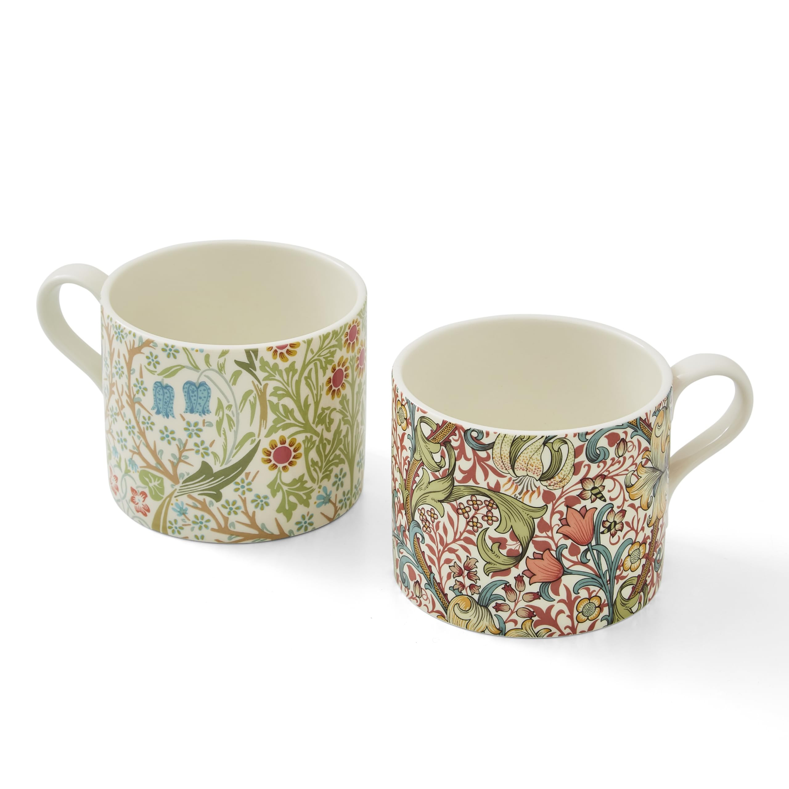 Spode Morris & Co Porcelain Mugs, Set of 2 - 12oz Microwave and Dishwasher Safe Tea & Coffee Cups... | Amazon (US)