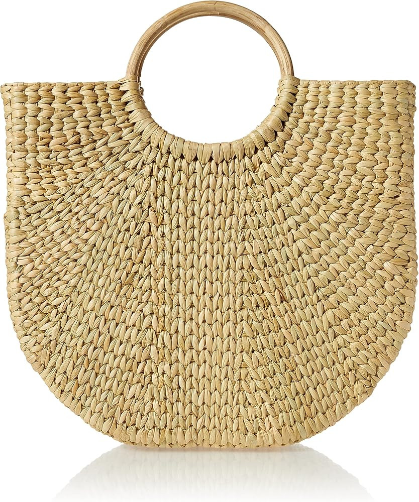 The Drop Women's Jileen Top Handle Straw Bag, Natural, One Size | Amazon (CA)